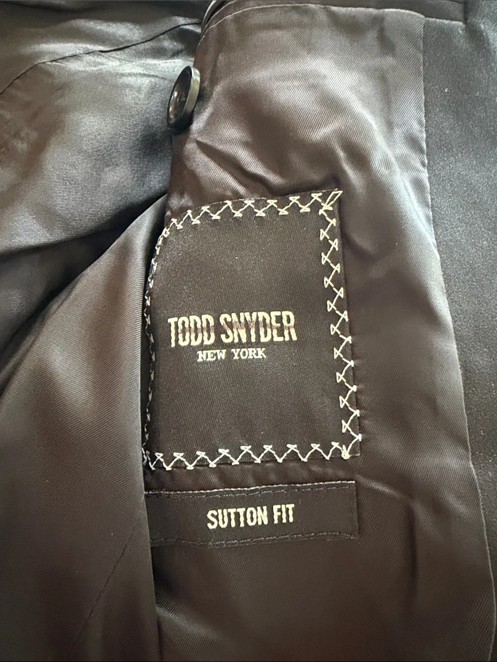 Todd Snyder Sutton Navy Peak Lapel Tuxedo Jacket Sz 36S.  New